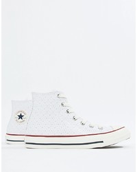 Converse Hi Chuck Taylor Perf Star Trainers In White