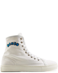 Kenzo High Top Cotton Sneakers