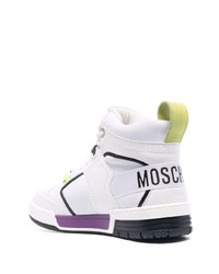 Moschino High Top Lace Up Sneakers