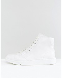 Asos High Top Sneakers In White With Chunky Sole