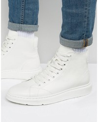 Asos High Top Sneakers In White With Chunky Sole