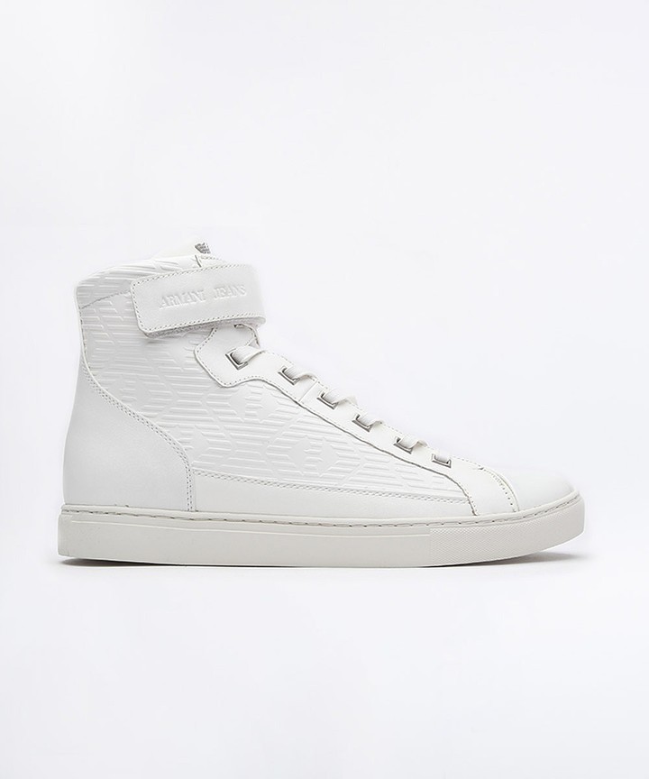 armani jeans high top trainers