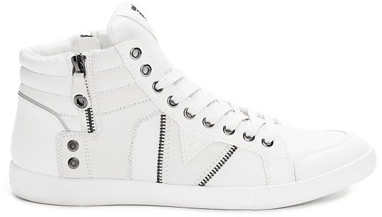 guess white high top sneakers