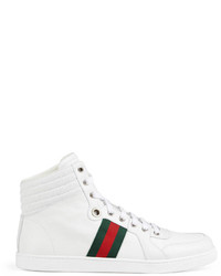 gucci leather high top sneakers