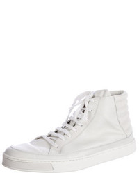 Gucci Leather High Top Sneakers