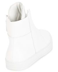 Helmut Lang Leather High Top Sneakers