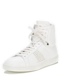 Leather High Top Stud Sneaker