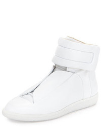 Maison Margiela Future Leather High Top Sneaker White