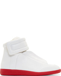 Maison Margiela White Leather Future High Top Sneakers
