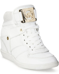 MICHAEL Michael Kors Michl Michl Kors Nikko Lace Up High Top Wedge Sneakers,  $195 | Macy's | Lookastic