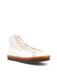 Eleventy Panelled High Top Sneakers