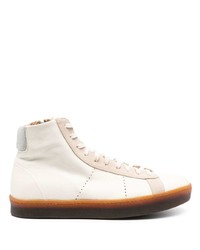Eleventy Panelled High Top Sneakers