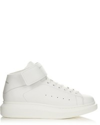 Alexander McQueen Raised Sole High Top Leather Trainers