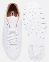 Reebok Classic Premium Leather Sneakers In White V68808