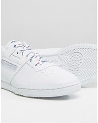 Reebok Workout Lo Clean Sneakers In White Aq9976
