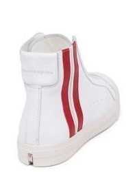 Alexander McQueen Side Stripe High Top Sneakers