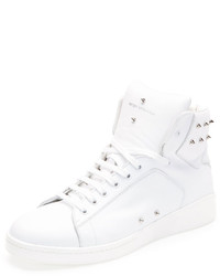 Alexander McQueen Studded High Top Sneaker White