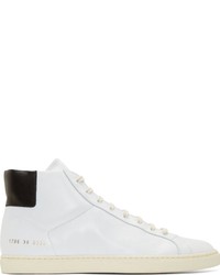 Common Projects White Achilles Retro High Top Sneakers