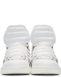 Dolce & Gabbana White Benelux High Top Sneakers