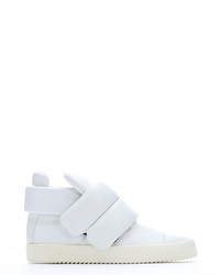 Giuseppe Zanotti White Leather Padded London High Top Sneakers