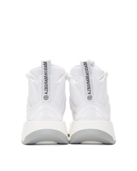 MM6 MAISON MARGIELA White Padded High Top Sneakers