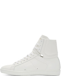 Saint Laurent White Sl 01 Court Classic High Top Sneakers