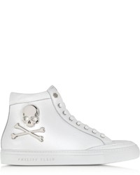 Philipp Plein Without It White Leather Sneaker