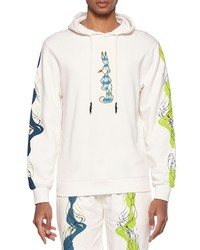 ELEVENPARIS Bugs Bunny Cotton Graphic Hoodie In Snow White At Nordstrom