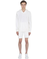 Calvin Klein Jeans Infinity White Hooded Cotton Sweatshirt