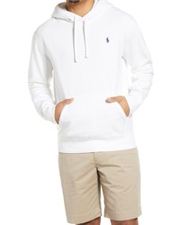 Polo Ralph Lauren Cotton Blend Knit Hoodie In White At Nordstrom