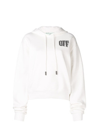 Off-White Cropped Hoodie