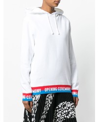 Opening Ceremony Drawstring Hoodie With Contrast Hem