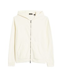 Theory Essential Zip Hoodie In Stone White At Nordstrom