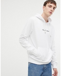 Penn Sport Hoodie In White With Chest Logo