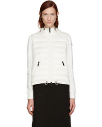 Moncler Ivory Down Panel Hoodie