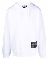 VERSACE JEANS COUTURE Logo Patch Long Sleeve Hoodie