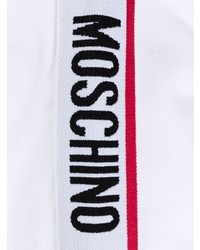 Moschino Logo Tape Zip Up Hoodie