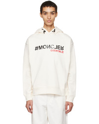 MONCLER GRENOBLE Off White Bonded Hoodie