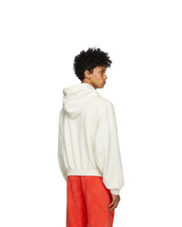 ERL Off White French Terry Hoodie