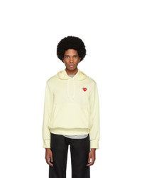 Comme Des Garcons Play Off White Heart Patch Hoodie