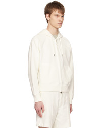 Tom Ford Off White Towelling Hoodie