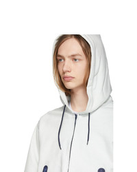 Fumito Ganryu Off White Water Resistant Pockets Hoodie