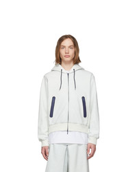 Fumito Ganryu Off White Water Resistant Pockets Hoodie