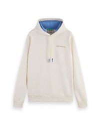 Scotch & Soda Organic Cotton Hoodie In White At Nordstrom