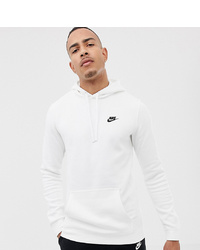 Nike Pullover Hoodie With Swoosh Logo In White 804346 100
