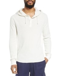 Vince Regular Fit Thermal Knit Pullover Hoodie