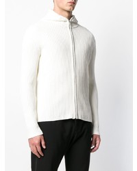 Rrd Ribbed Knit Zip Front Hoodie