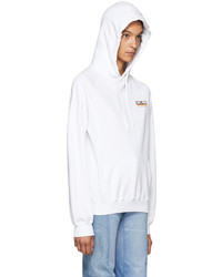 Vetements White 100% Pro Normal Fitted Hoodie