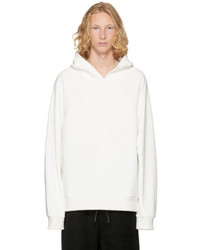 D.gnak By Kang.d White Cleaved Point Hoodie
