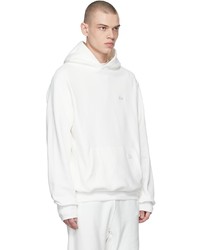 Advisory Board Crystals White Cotton Hoodie